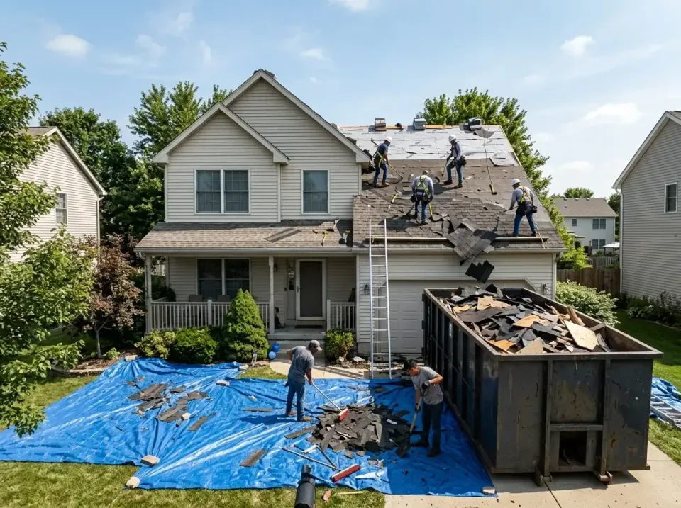 roof-replacement-debris-remova-004 — frequently asked questions, Cheapest Dumpster Rentals in Neptune Beach, FL